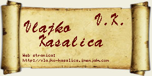 Vlajko Kasalica vizit kartica